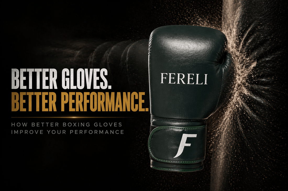 boxing gloves performance showing premium boxing gloves hitting heavy bag demonstrating better gloves better performance