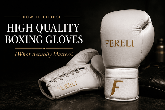 high quality boxing gloves guide showing Fereli Aether boxing gloves highlighting premium glove features and design