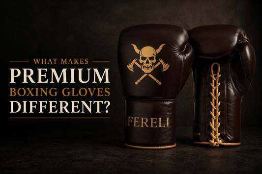 premium boxing gloves difference showing Fereli Huskarl gloves highlighting high end glove construction and craftsmanship
