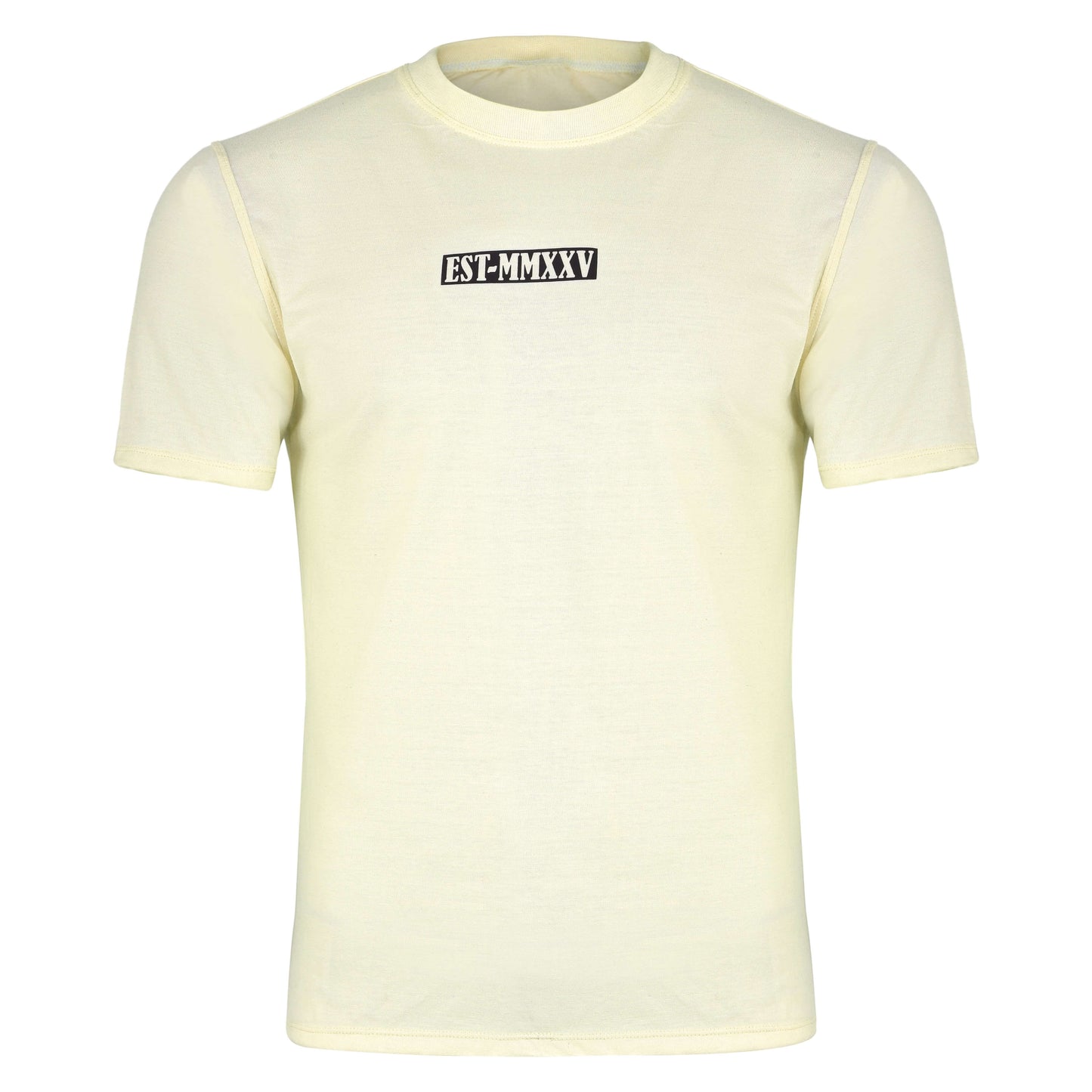Front view of the Fereli Core T-Shirt, a premium boxing t-shirt made from 100% cotton with EST-MMXXV chest print